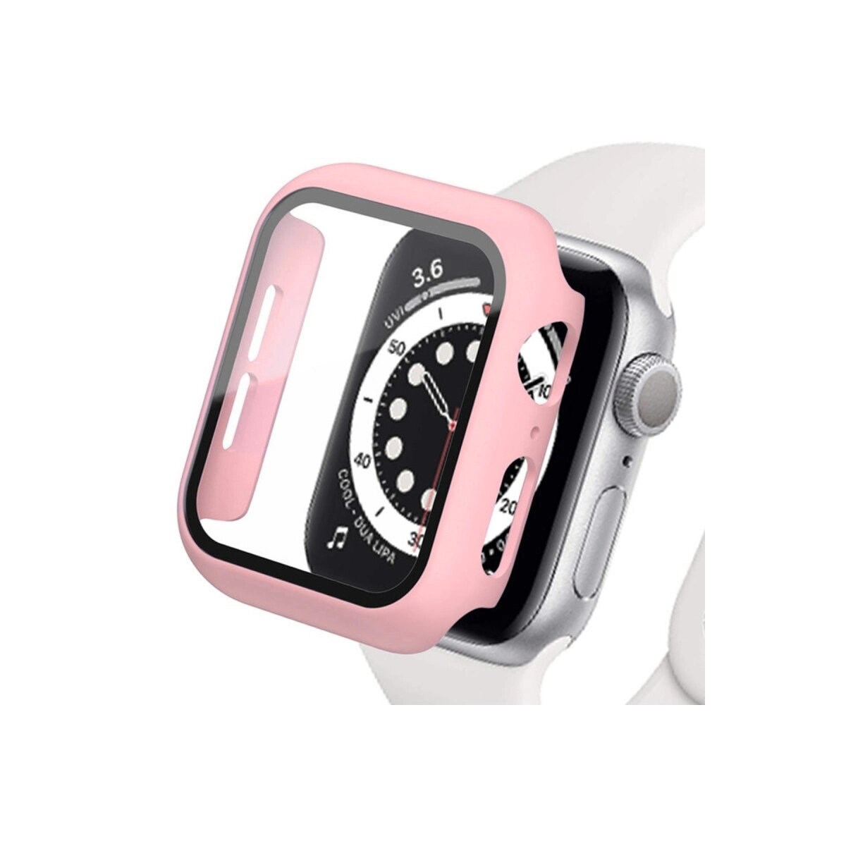 Apple Watch 40mm Camlı Kasa Ekran Koruyucu - Rose Gold