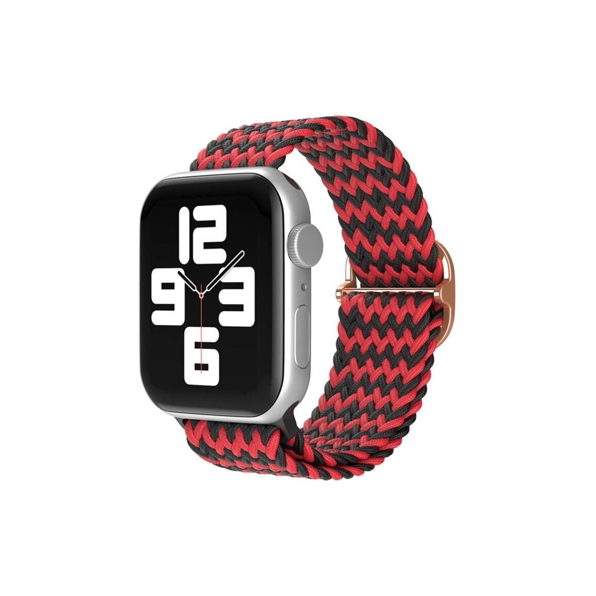 Apple Watch 42mm  Kordon - Zigzag Kırmızı-siyah