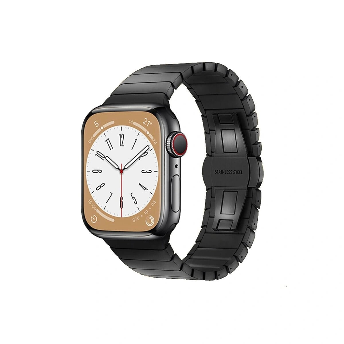 Apple Watch 42mm Kr416 Huks Kordon - Siyah