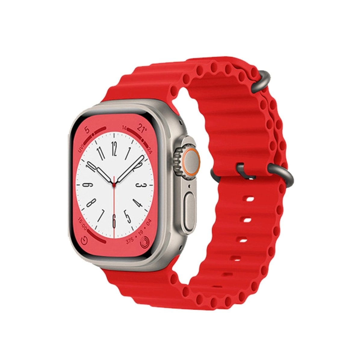 Apple Watch 42mm Ocean Kordon - Kırmızı