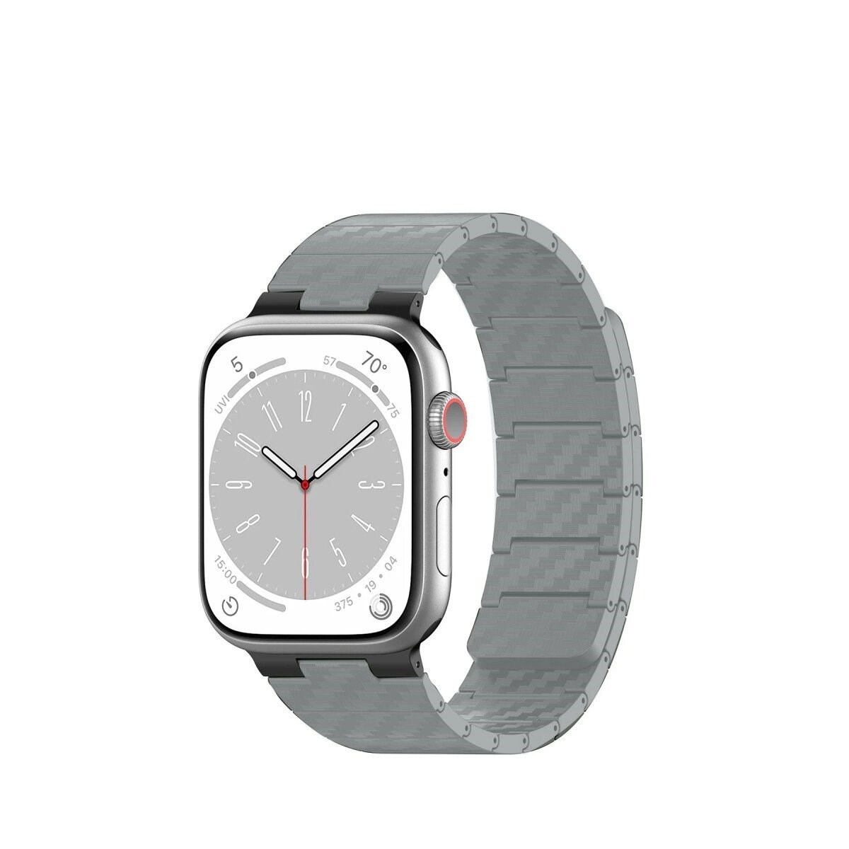 Apple Watch 45mm Carbon Steel Kordon (saat Değildir) - Yıldız Işığı