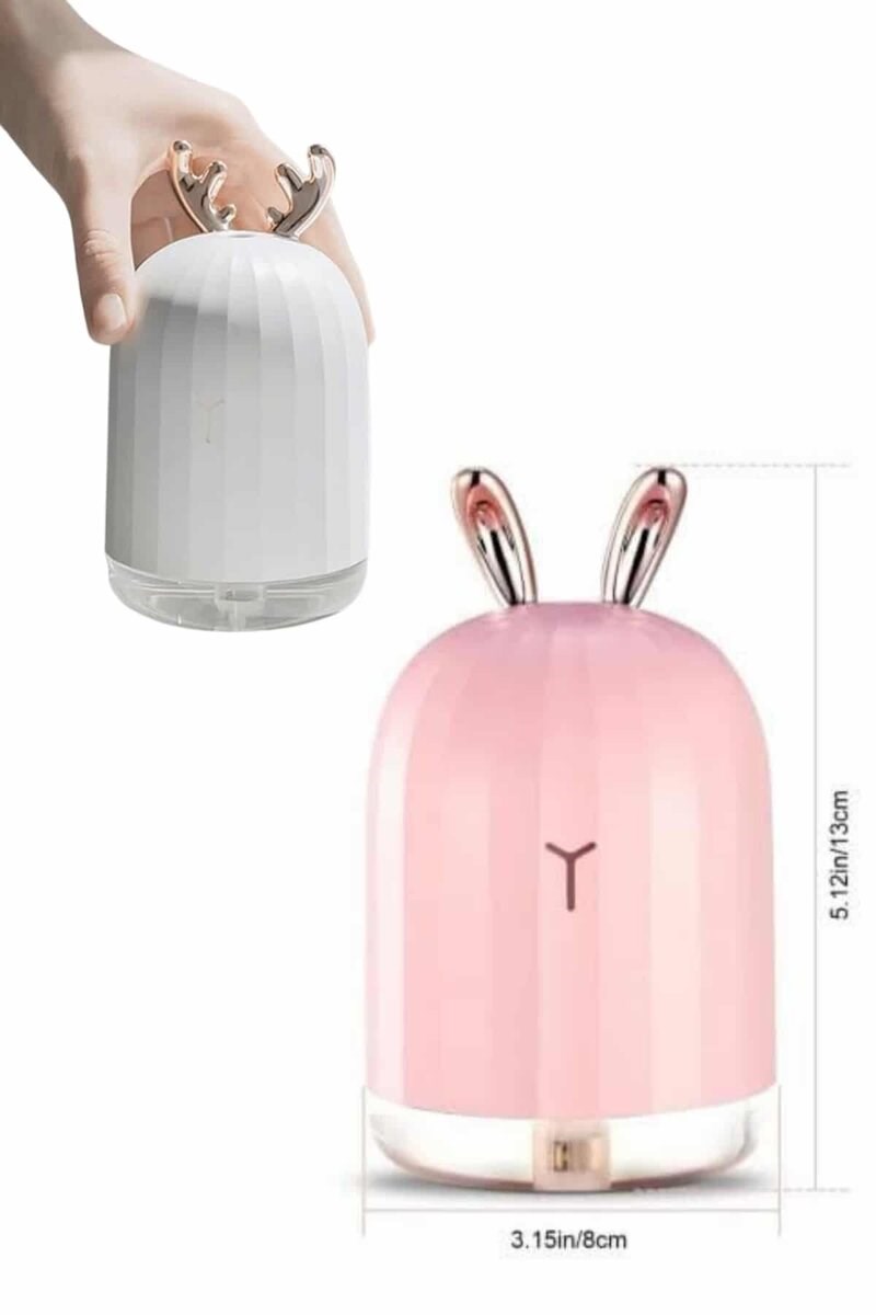 Aromaterapi Hava Nemlendirici Dekoratif USB Şarjlı Tavşan Nemlendirici