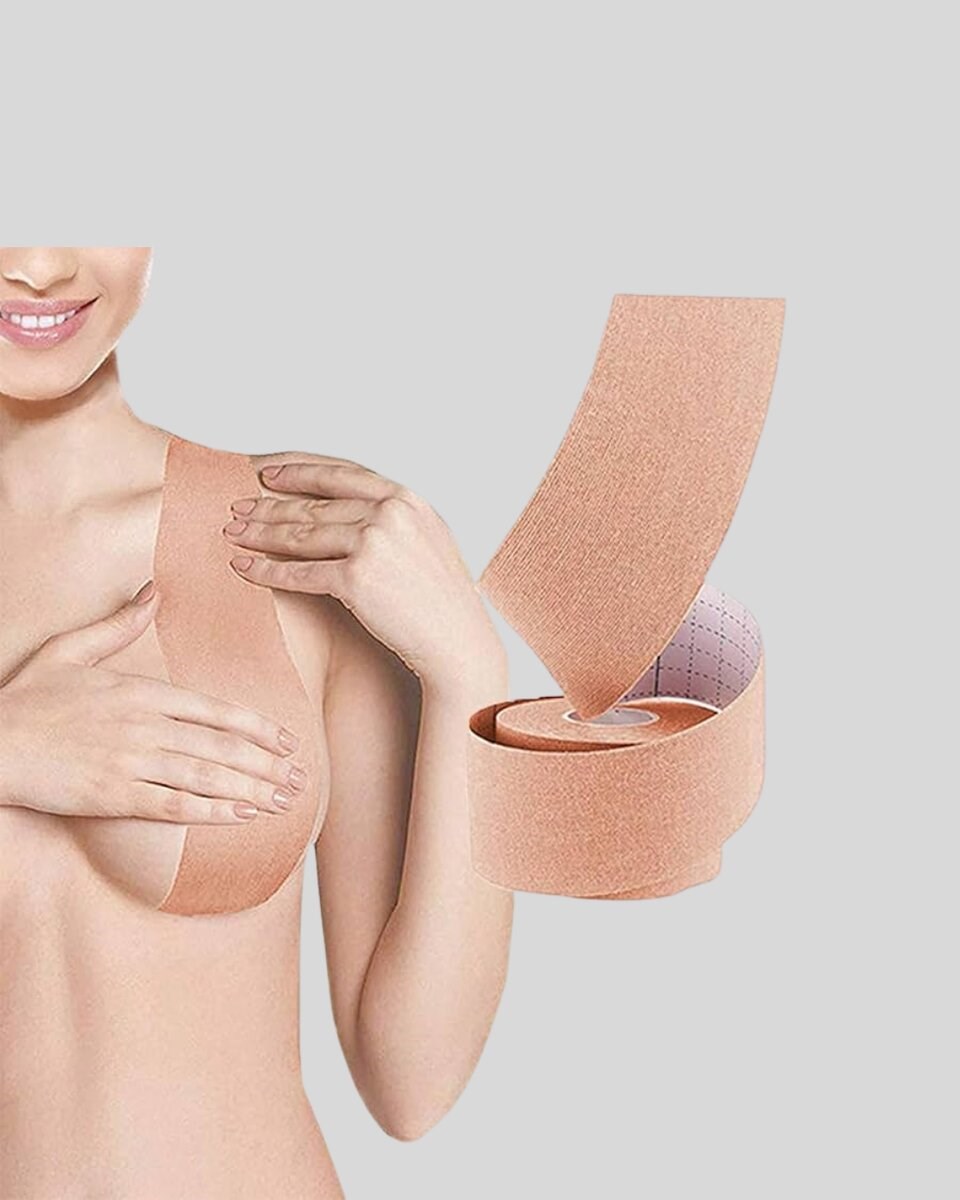 Askısız Görünmez Göğüs Bandı – Dekolteli Kıyafetler İçin Destekleyici Bant