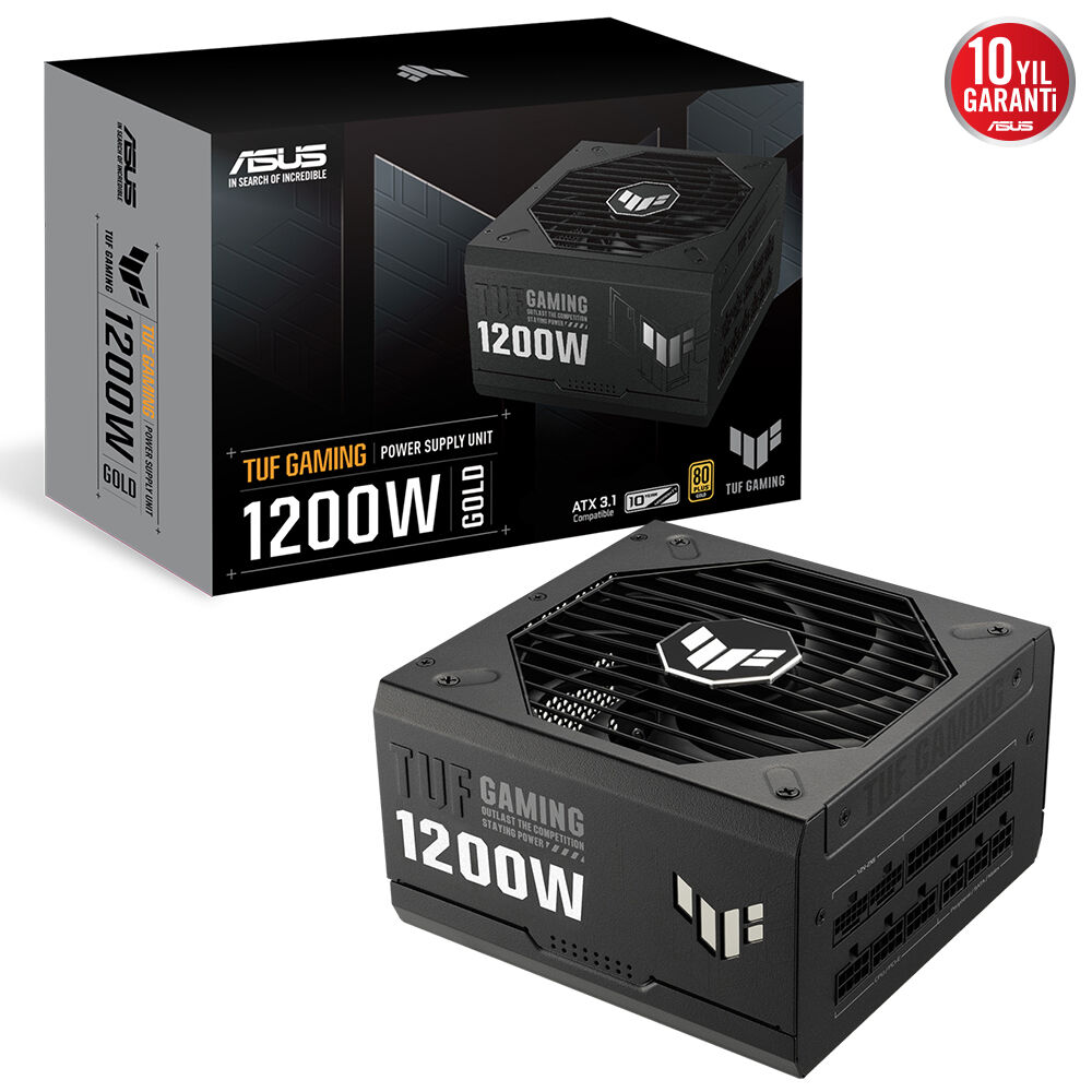 ASUS 1200W 80+ GOLD TUF GAMING 1200G PCIe5.0 Tam Modüler Power Supply