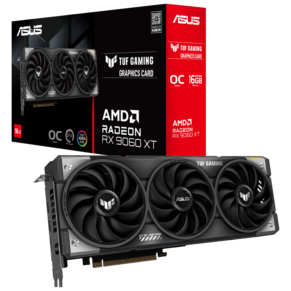 ASUS 16GB TUF GAMING RX9060XT-O16G GDDR6 128bit PCIE 5.0