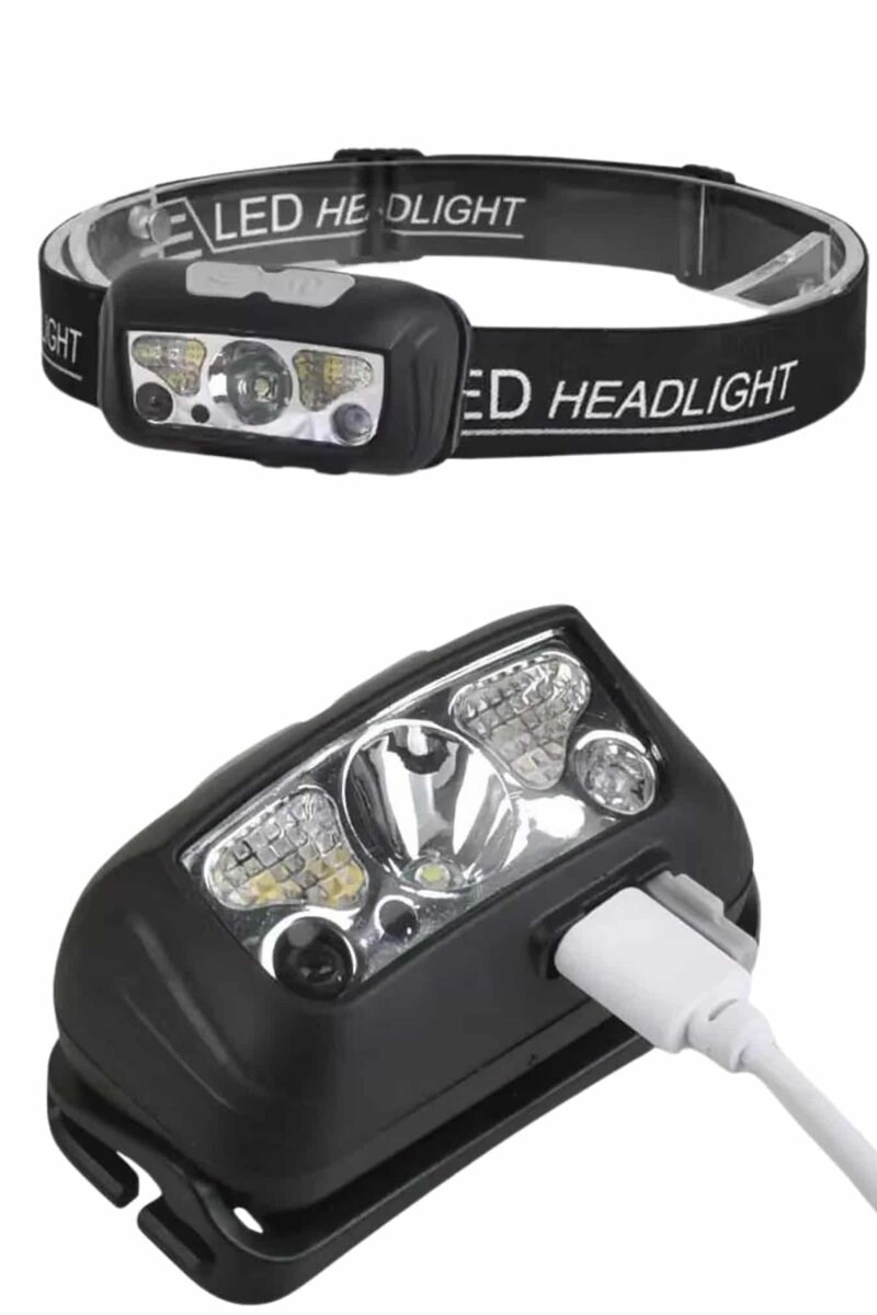 Ayarlanabilir Kafa Lambası Type-C Şarjlı Kompakt Kamp Lambası