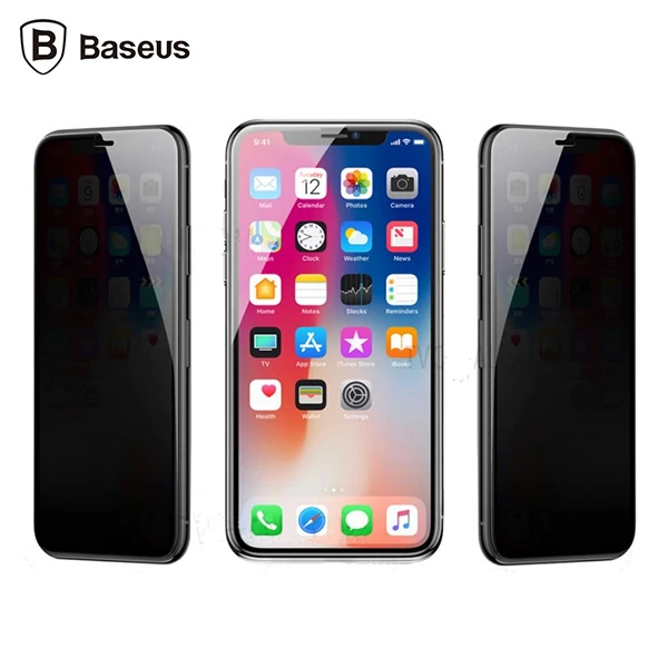 Baseus İPhone 11 Pro Max- XS Max 3D Anti-Peep Privacy Gizlilik Cam Ekran Koruyucu-(1903)