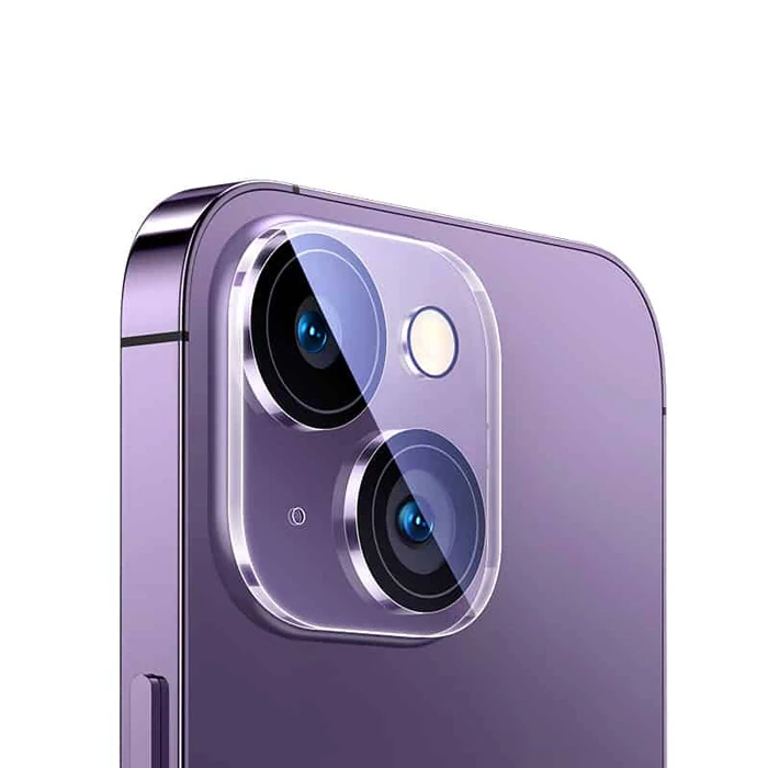 Baseus iPhone 15/15 Plus için Crystal Serisi HD Cam Kamera Koruyucu 2 Adet Set-(1903)