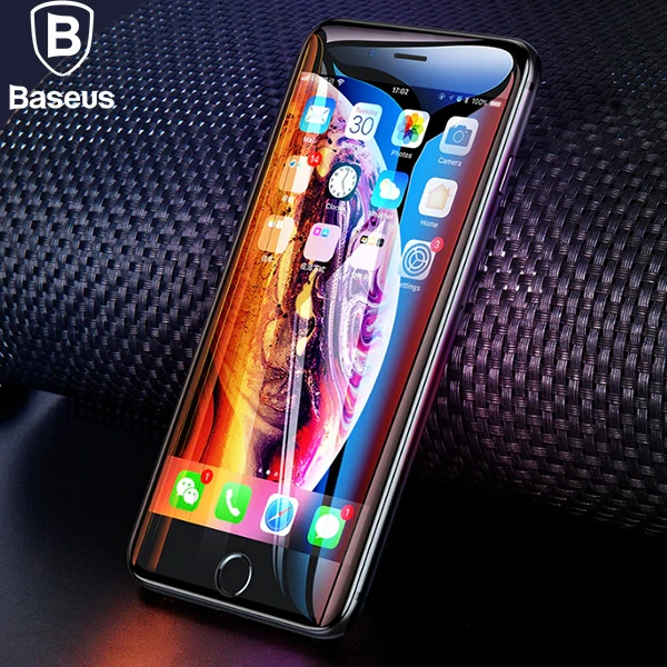 Baseus İPhone 8 Plus 7 Plus 6S-6Plus 3D 023mm Full Kırılmaz Cam Ekran Koruyucu-(1903)
