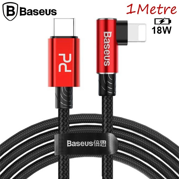 Baseus MVP Elbow Type-C to iPhone PD 18W Hızlı Şarj Usb Kablo 1metre-(1903)