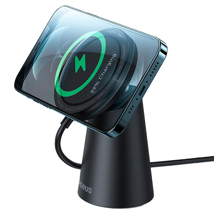 Baseus Simple iPhone 15-14 -13-12 Serisi Manyetik Kablosuz Şarj Standı-(1903)