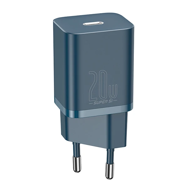 Baseus Super Si 20W PD Type-C Hızlı Şarj Adaptörü 20W İPhone 15-14-13- 12-11 Hızlı Şarj-(1903)