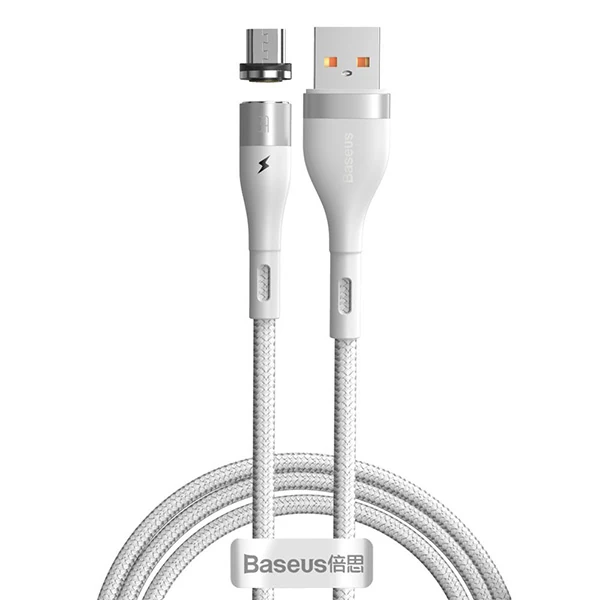 Baseus Zinc Safe Manyetik Usb Kablo Şarj Android Micro 2.1A 1Metre-(1903)