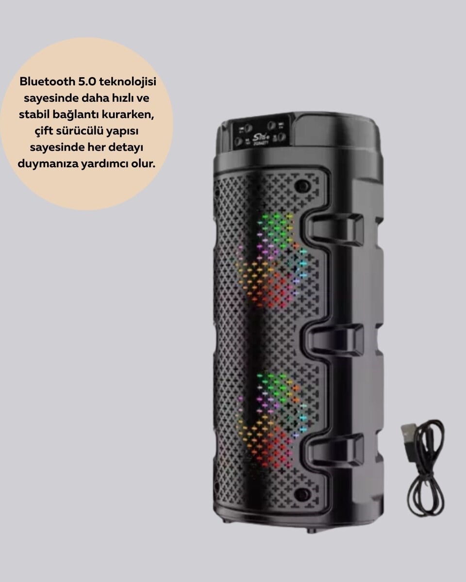 Bluetooth 5.0 Destekli Yüksek Ses Kaliteli Hoparlör