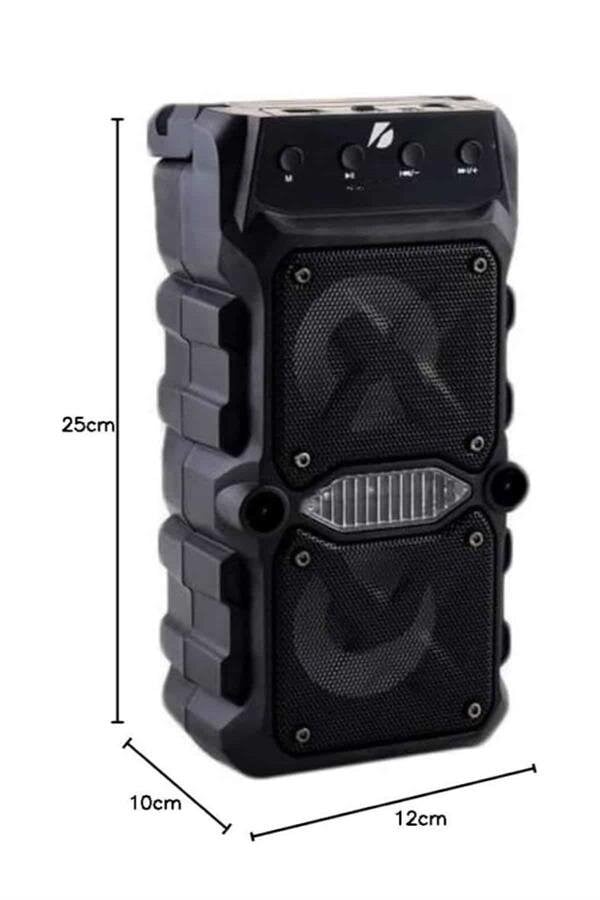 Bluetooth Hoparlör Çift Mikrofonlu Güçlü Ses Kaliteli Kesintisiz Kablosuz