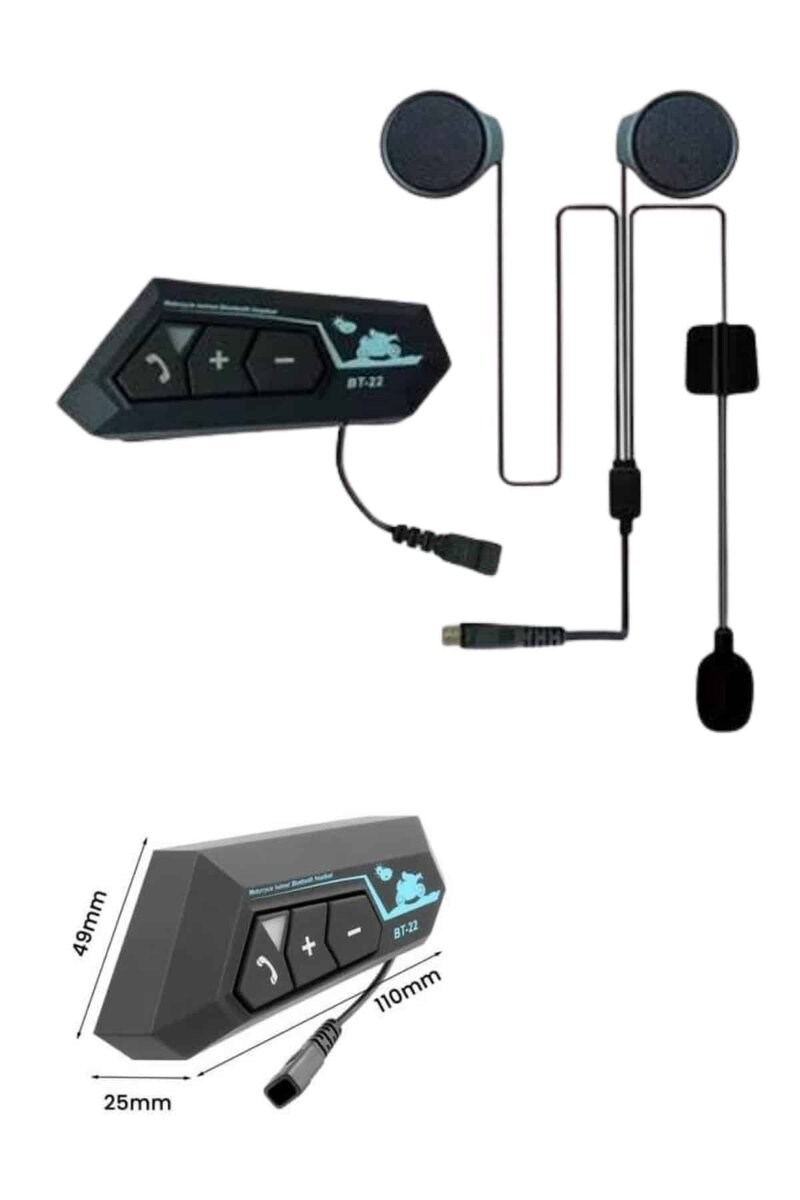 Bluetooth Kask Kulaklığı Intercom 5.0 Bluetooth Android ve İOS Uyumlu