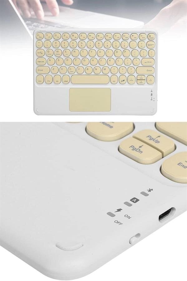 Bluetooth Touchpad Klavye 10.9 inch Kablosuz Wifi Q Klavye Slim