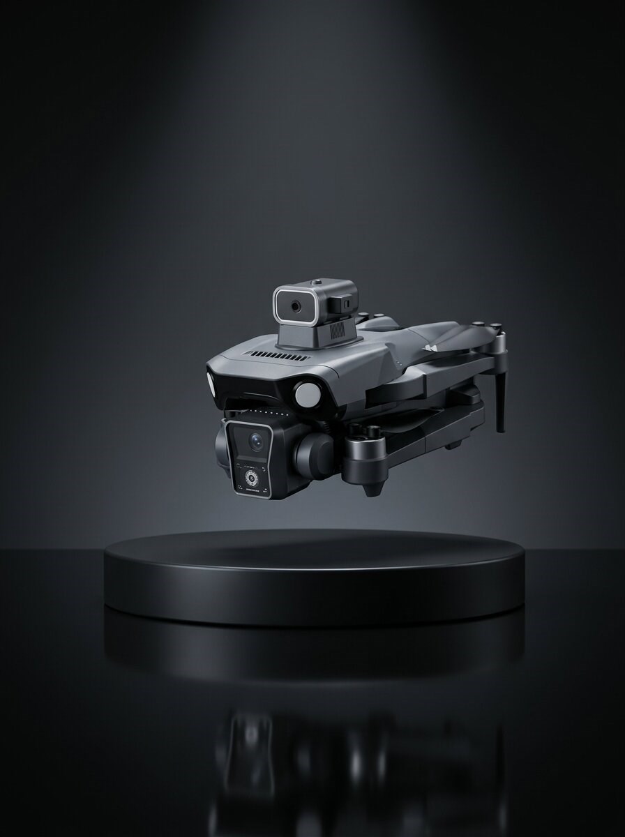 Çift Kameralı GPS Drone Geniş Açılı Havadan Görüntüleme Sistemi