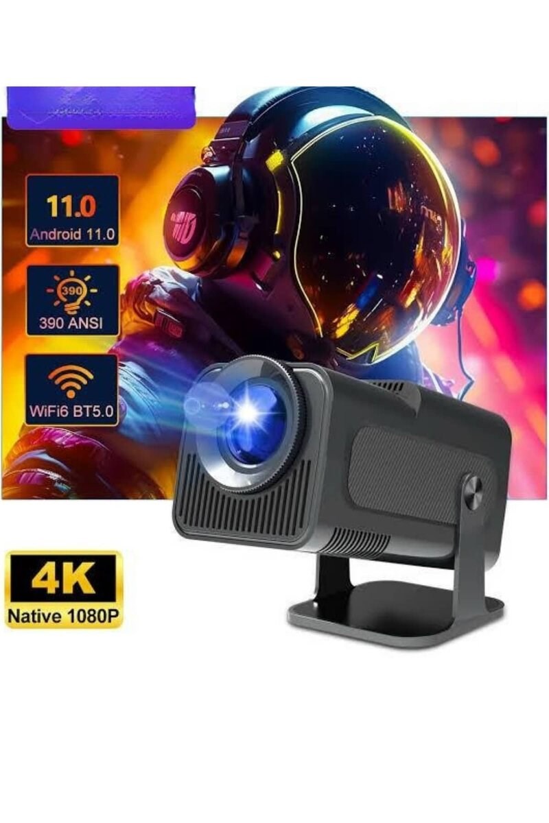 Çift Kollu Projeksiyon Taşınabilir Game Projektör Full Hd 1080P 4k Projeksiyon Gamepad