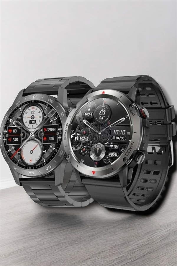 Çift Kordonlu Yüksek Çözünürlüklü Akıllı Saat Uyku İzleyici & Spor Modları