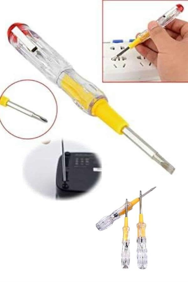 Çift Uçlu Kontrol Kalemi Elektrik Test Kalemi Şeffaf