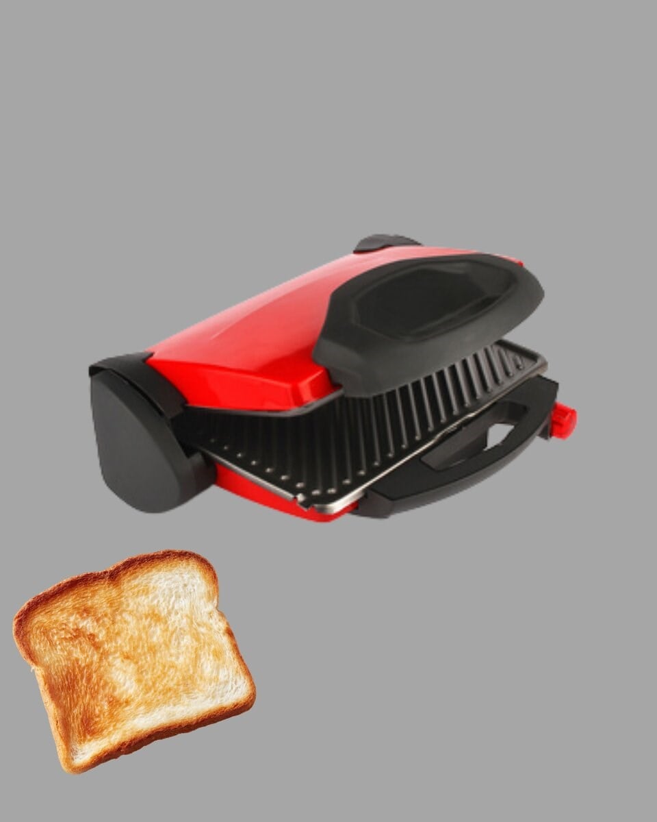 Çıkarılabilir Plakalı 2000W Tost Makinesi – Termostatlı, Kolay Temizlenir