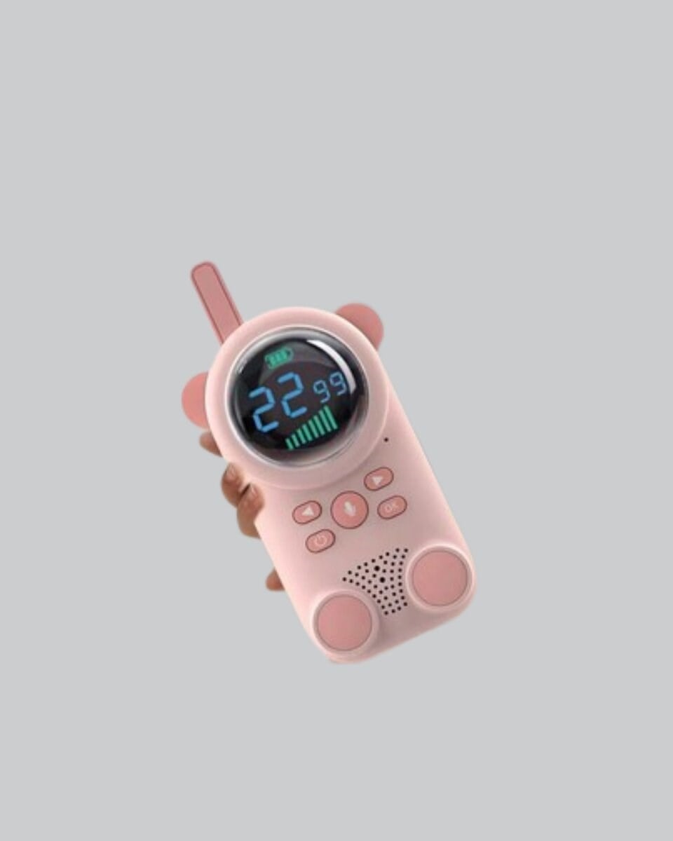 Çocuk ve Bebek Telsizi – 22 Kanal, VOX Modu, USB Şarjlı, Renkli Ekran