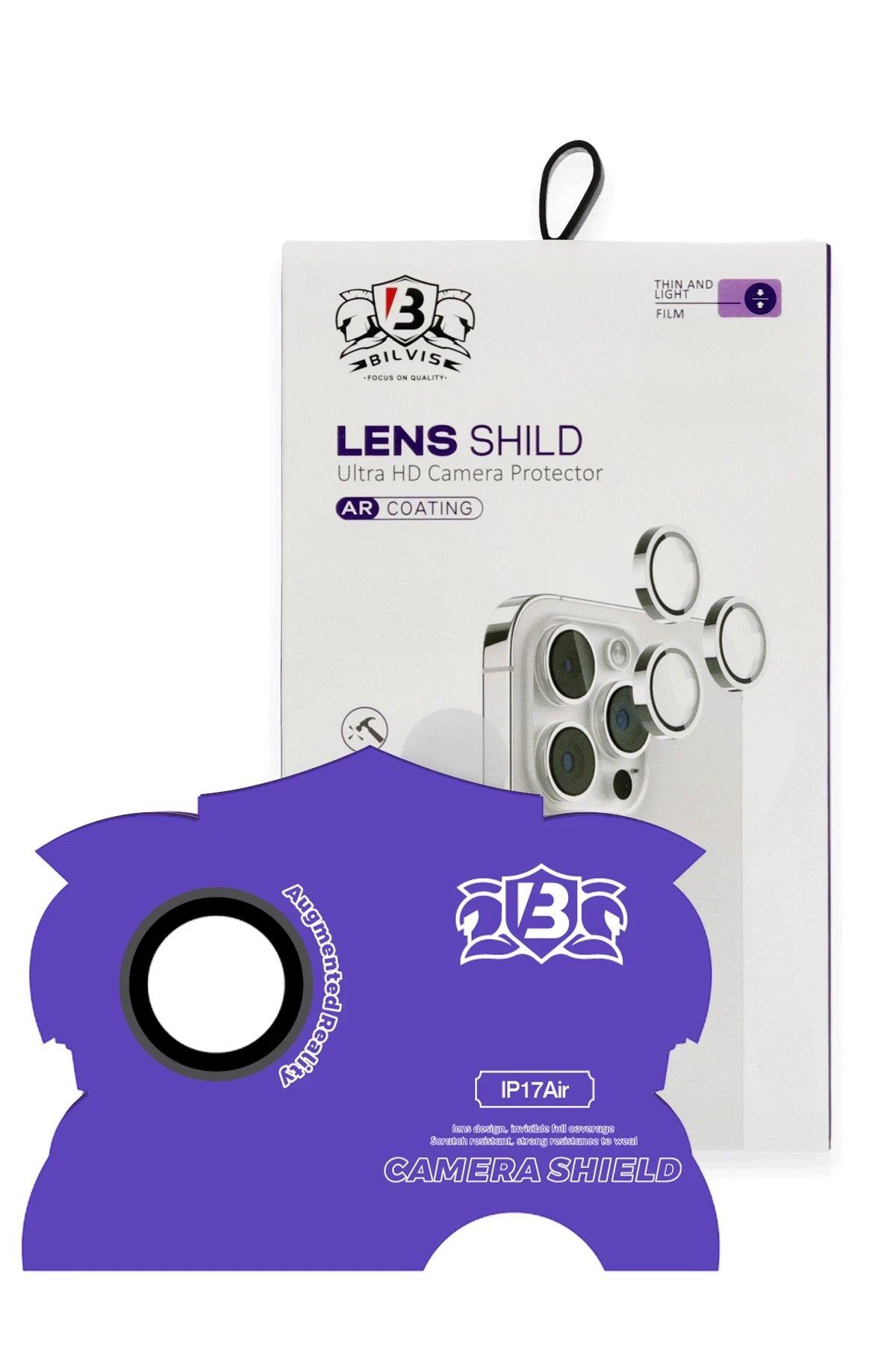 CPT05 Apple iPhone 17 Air Bilvis Titan Kamera Lens - Siyah