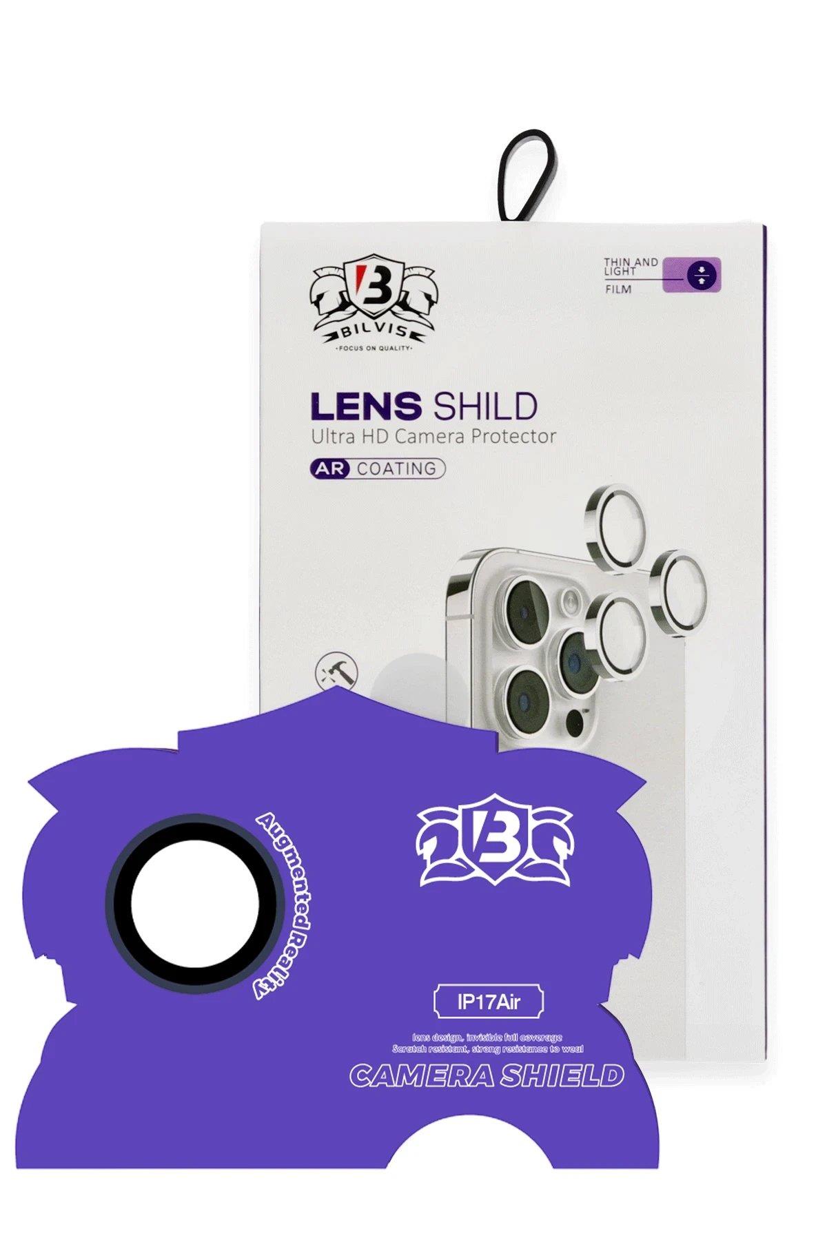 CPT05 Apple iPhone 17 Air Bilvis Titan Kamera Lens - Lacivert