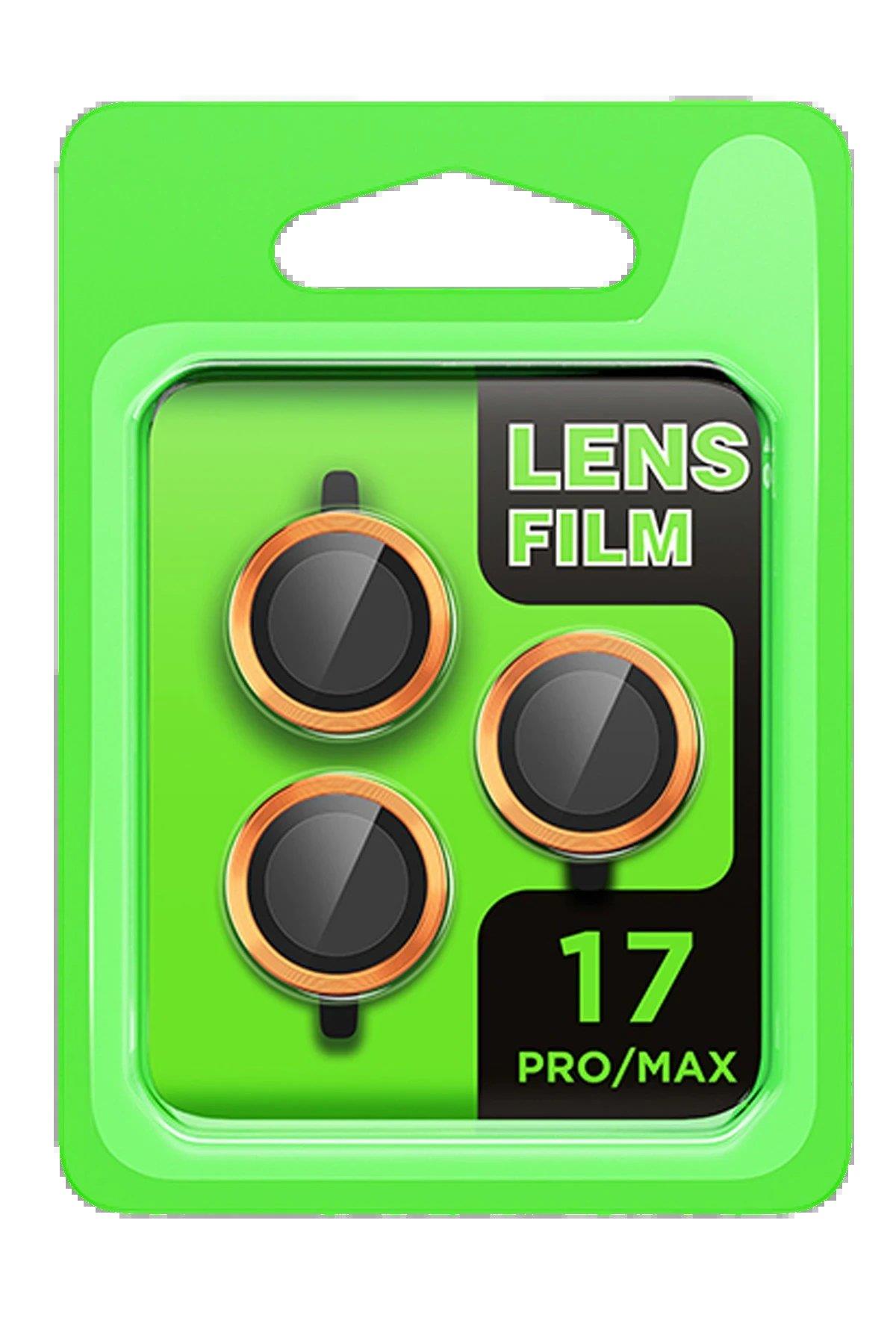 CPT05 Apple iPhone 17 Pro Raze Metal Kamera Lens - Turuncu