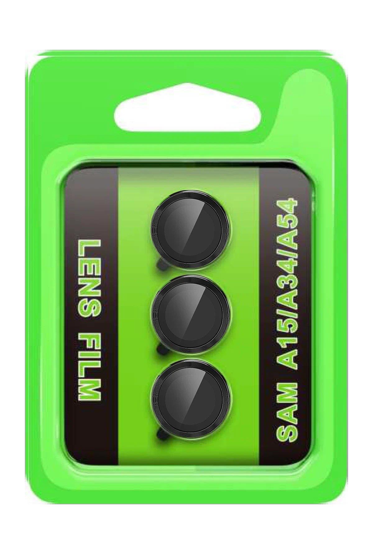 CPT05 Samsung Galaxy A15 4G Raze Metal Kamera Lens - Siyah