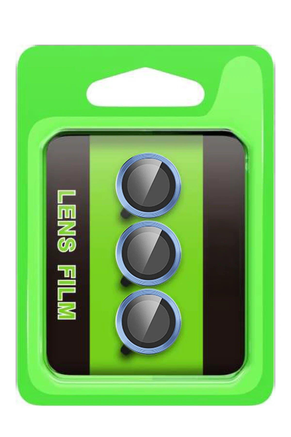 CPT05 Samsung Galaxy S25 FE Raze Metal Kamera Lens - Açık Mavi