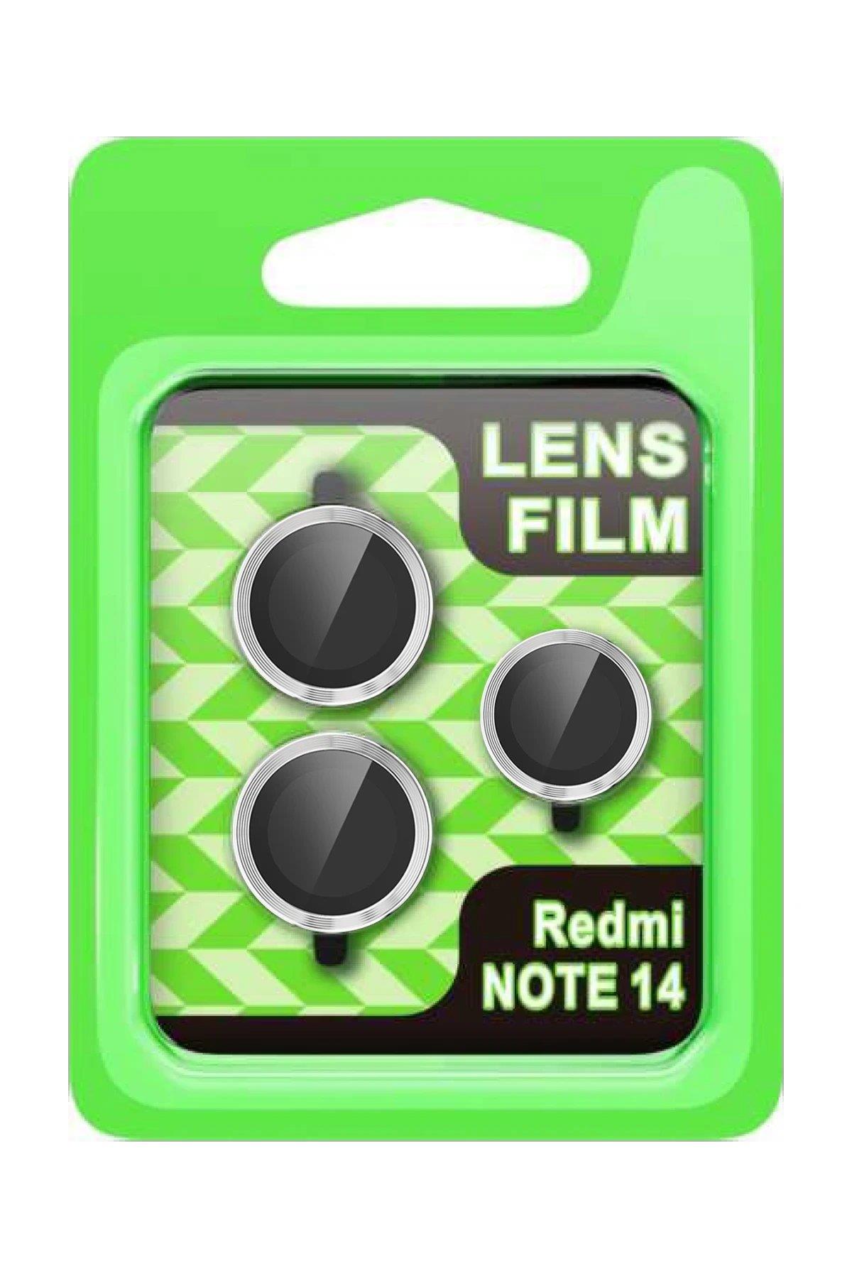 CPT05 Xiaomi Note 14 5G Raze Metal Kamera Lens - Gümüş