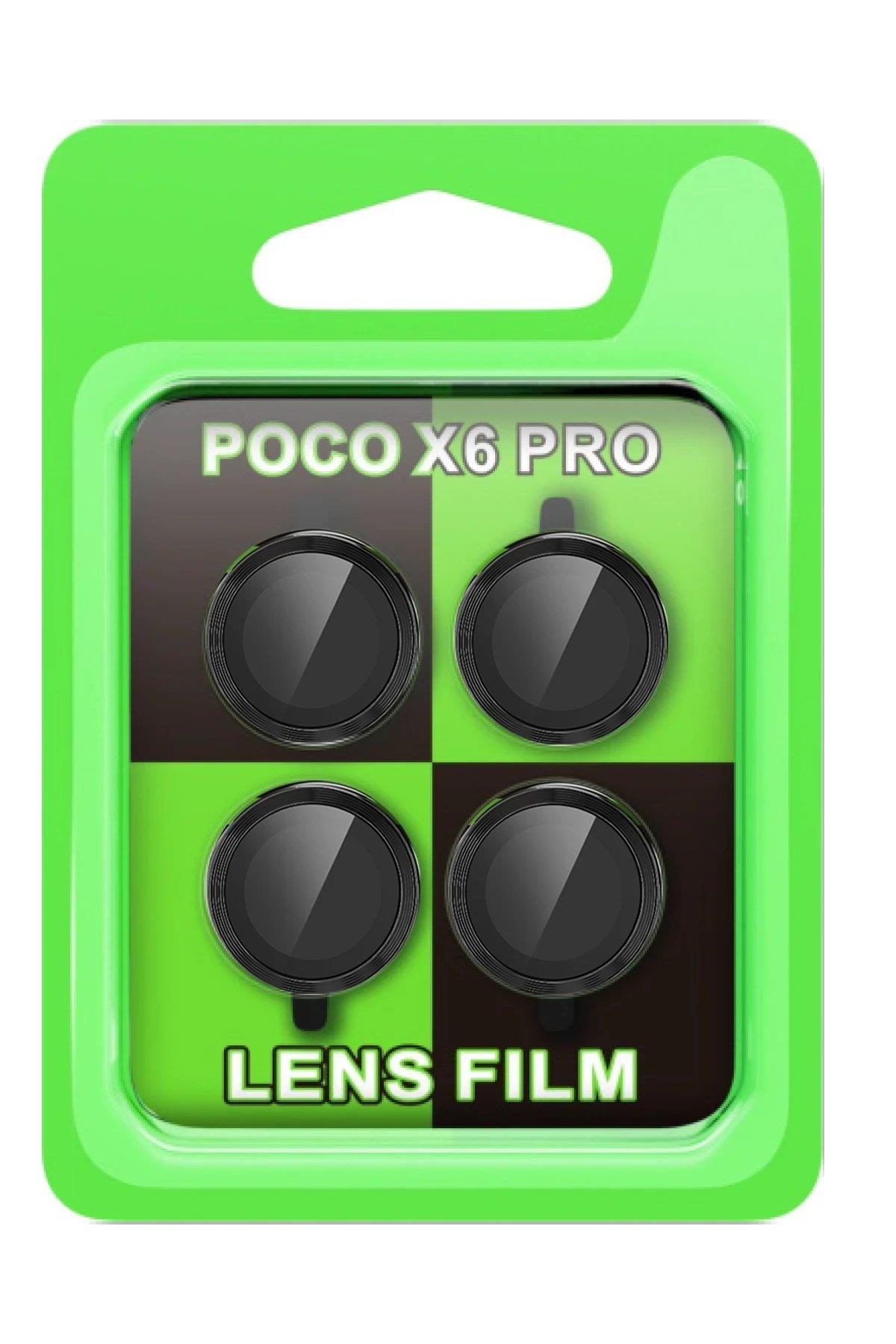 CPT05 Xiaomi Poco X6 Pro Raze Metal Kamera Lens - Siyah