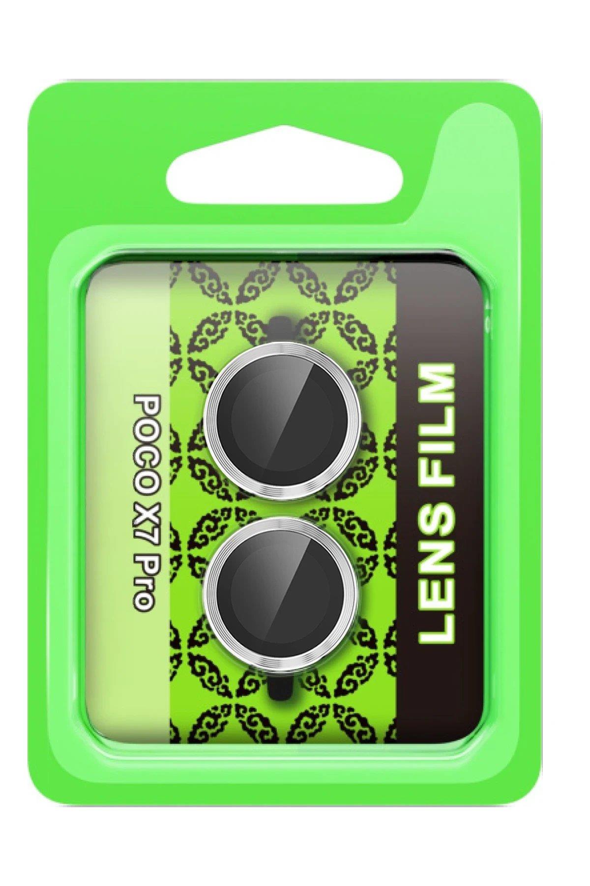 CPT05 Xiaomi Poco X7 Pro Raze Metal Kamera Lens - Gümüş