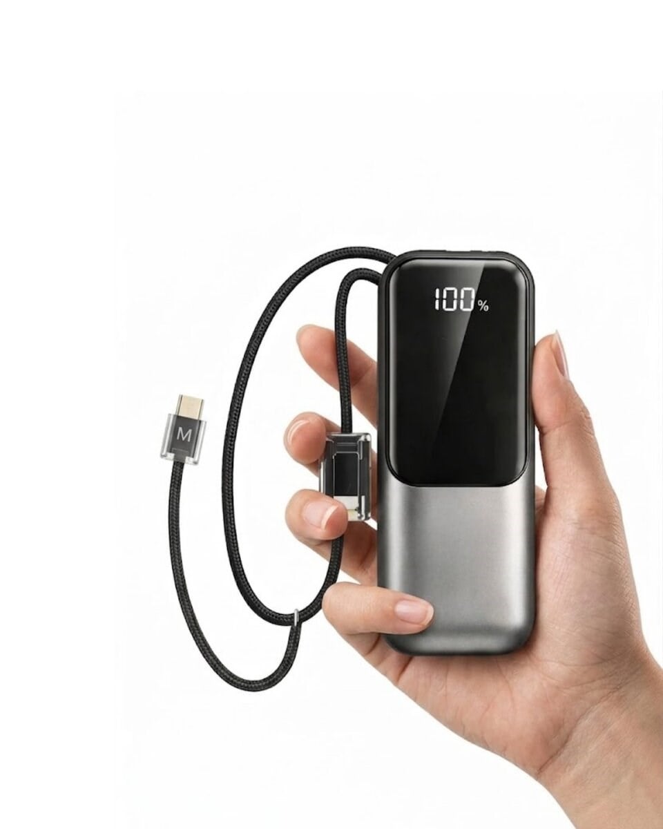 Dijital Göstergeli 13000 mAh Süper Hızlı Şarj Destekli Taşınabilir Powerbank