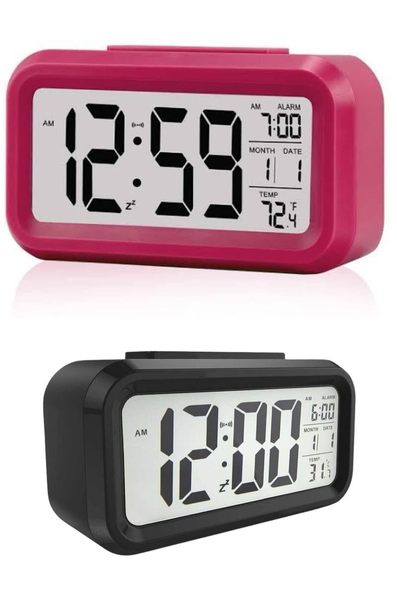 Dijital Masa Saati Termometre Takvim Led Ekran Pilli Ev Ofis Masası