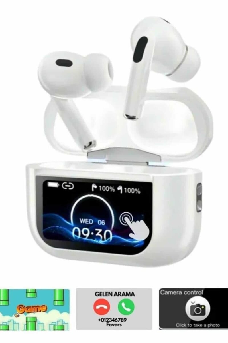 Dokunmatik Ekranlı Bluetooth Kulaklık TWS İOS Android Tüm Telefonlara Uyumlu Kulaklık