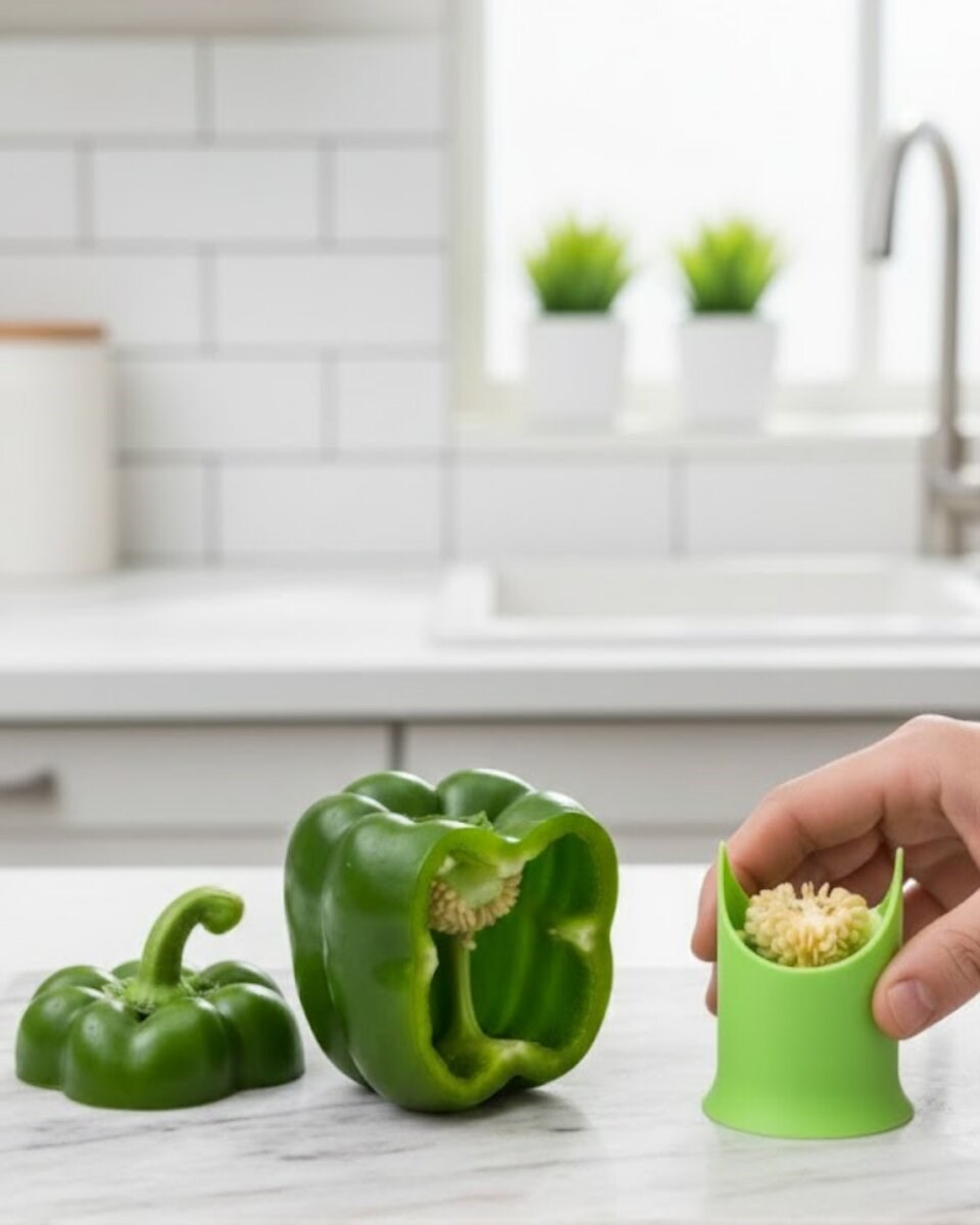 Dolmalık Biber ve Kabak İçin Çekirdek Temizleyici Mutfak Aparatı