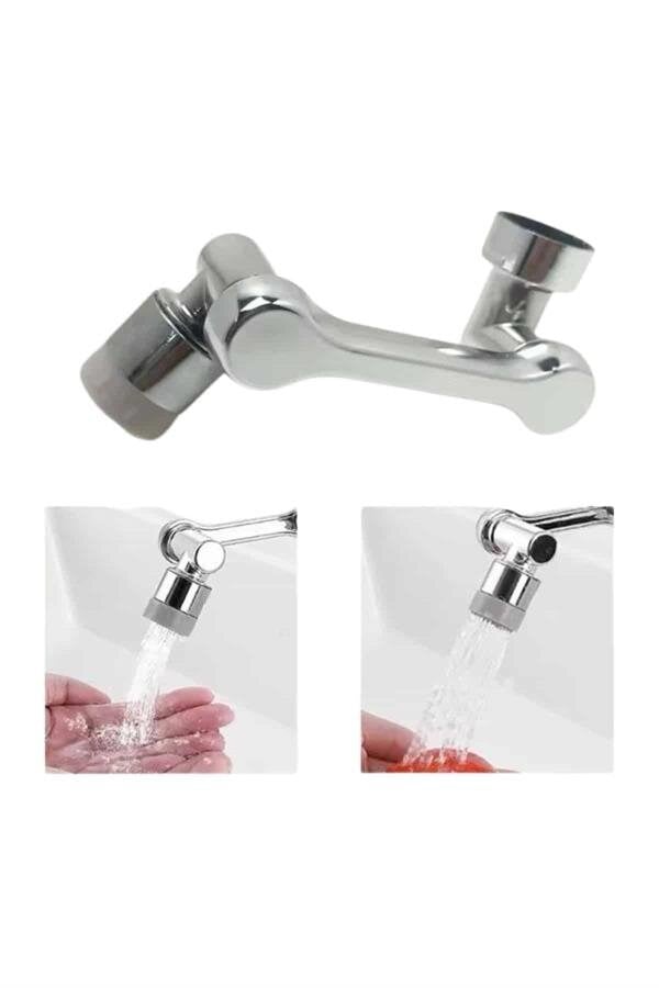 Dönebilen Musluk Başlığı Akrobat Mutfak Banyo Musluk Ucu Başlığı Oynar Başlıklı