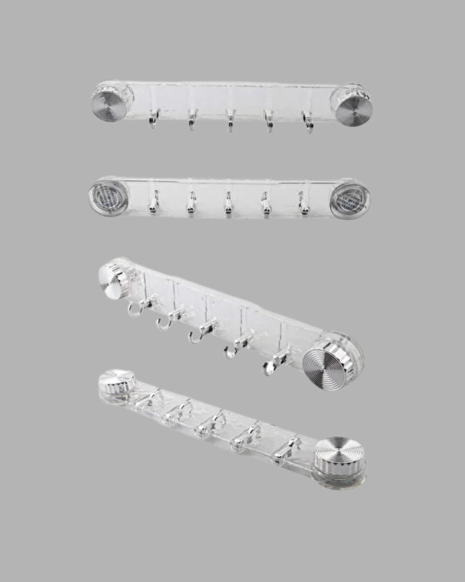 Duvar Tipi Vakumlu Askılık Şeffaf Orta Tasarımlı