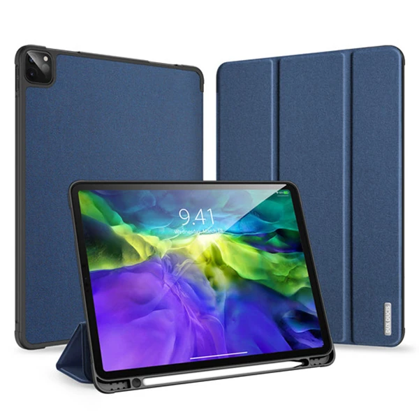 DUX DUCİS iPad Pro 12.9 (2021-2020-2018 )Kılıf Kalem Yerli Soft Tpu Mıknatıslı Domo Series Kılıf-(1903)