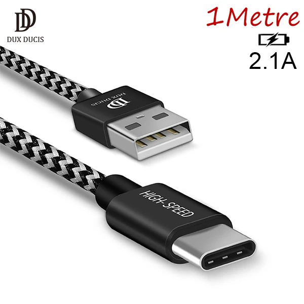 DUX DUCIS Usb Type C Kopmaz Yırtılmaz Usb kablo Hızlı Şarj 1 metre-(1903)