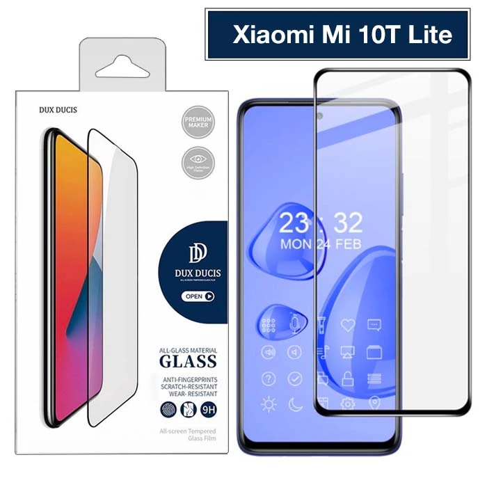 Dux Ducis Xiaomi Mi 10T Lite Tempered Cam Ekran Koruyucu 9D Full Kaplama-(1903)