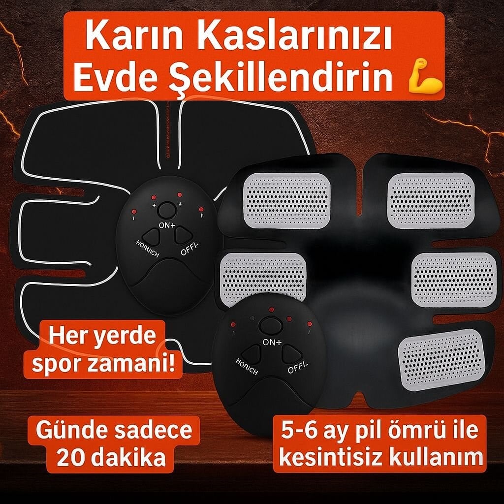 EMS Kas Yapma ve Yağ Yakma Cihazı Titreşimli 2025 Orijinal Spor Aleti