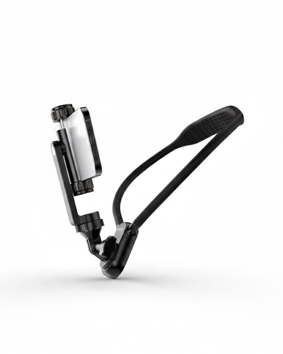 Esnek Silikon Boyun Montajlı Telefon Tutucu Canlı Yayın ve Vlog Çekim