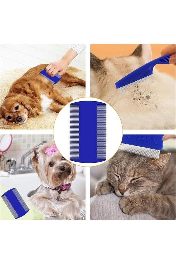 Evcil Hayvan Tarak Seti 4'lü Bit Tarağı Ked Köpek Tüyüne Uygun