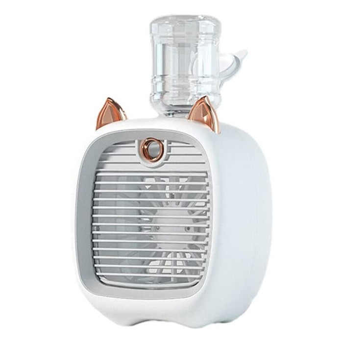 EZERE Hava Nemlendiricili Masaüstü Fan Taşınabilir Mini Klima Soğutucu-(1903)