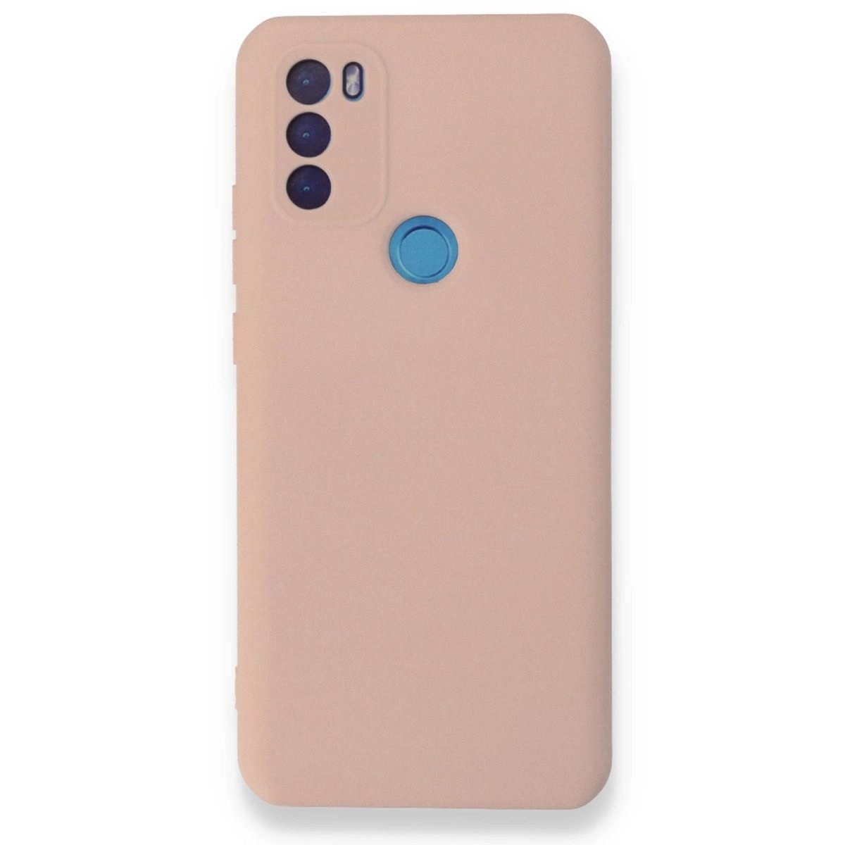 General Mobile Gm 21 Plus Kılıf Nano İçi Kadife Silikon - Pudra