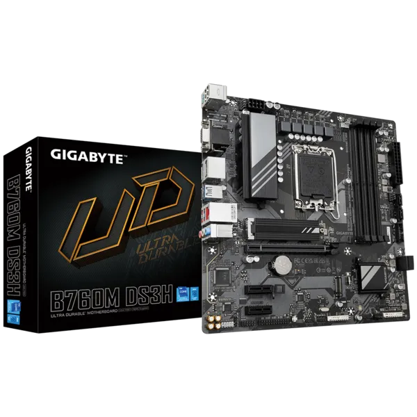 GIGABYTE B760M DS3H DDR5 HDMI DP PCIE 4.0 1700p mATX